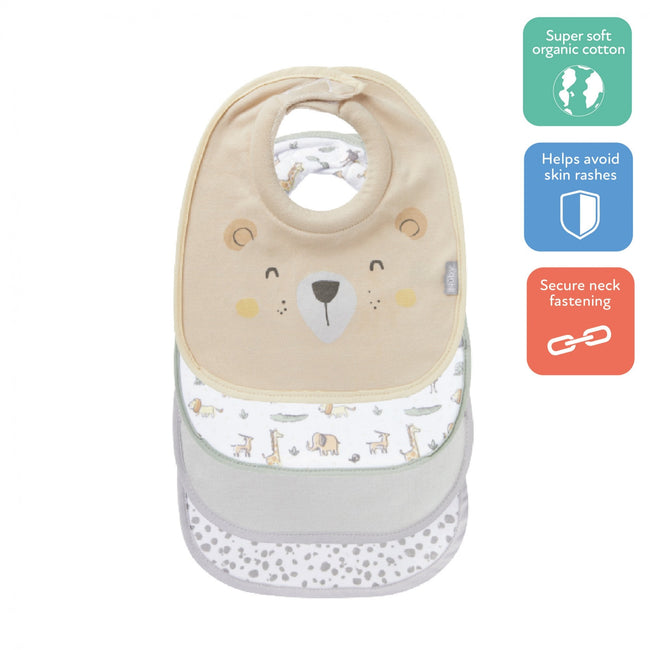 4 Pack Snug & Dry Organic Bibs Bibs Nuby