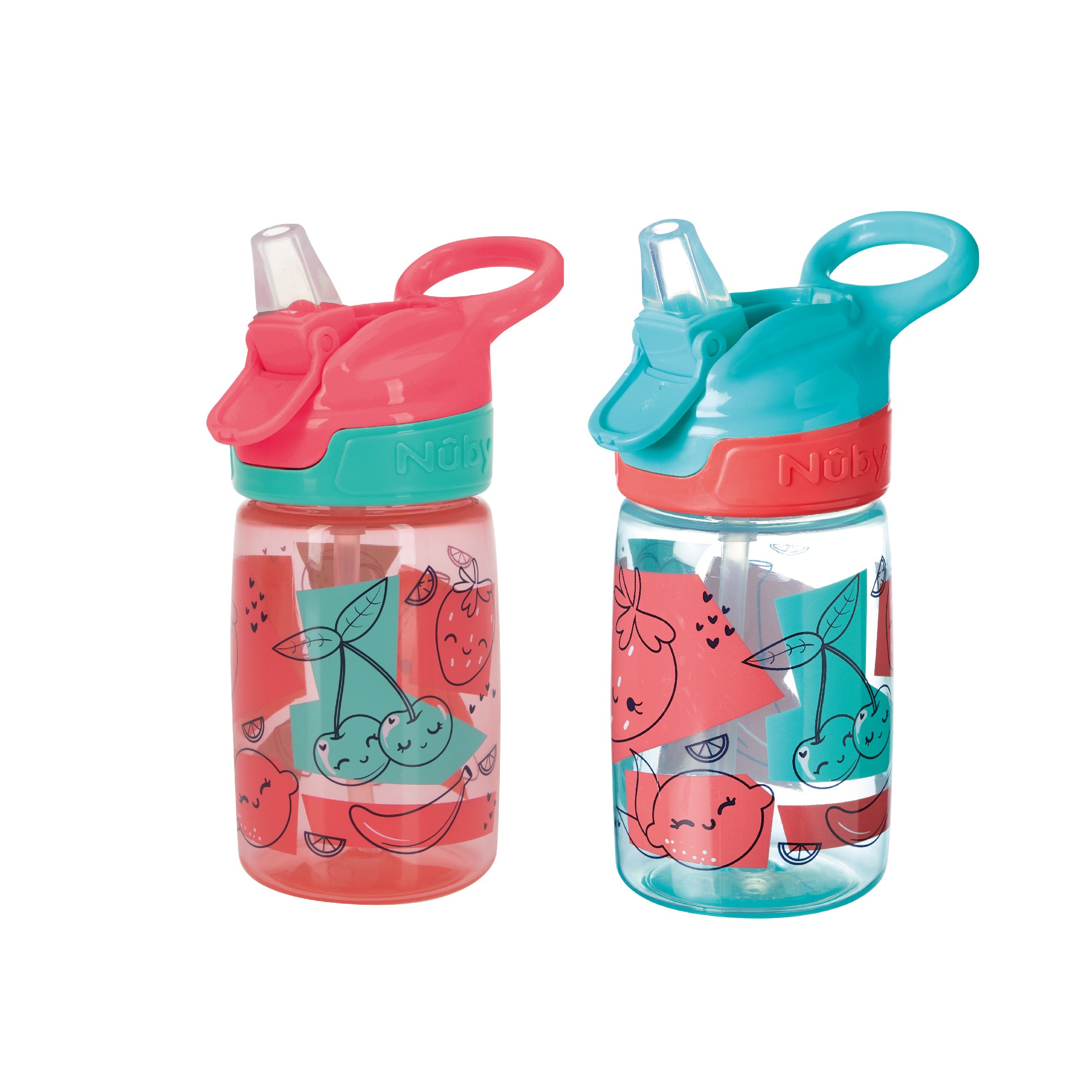 Incredible Gulp Water Bottle Strawberries 2 Pack – Nuby UK