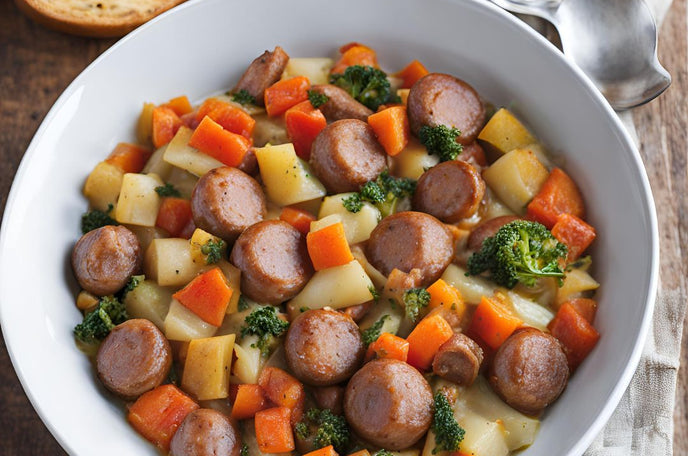 Sausage and vegetable casserole - Suitable for babies 6 months+