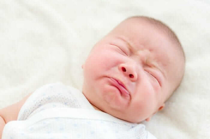 baby crying with colic