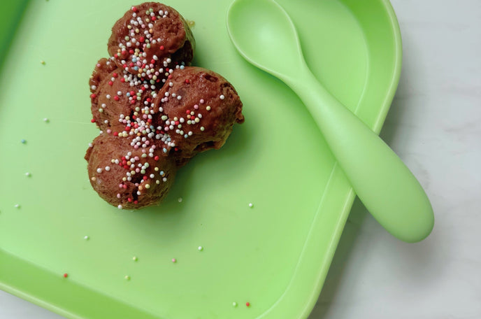 Chocolate and peppermint ice cream