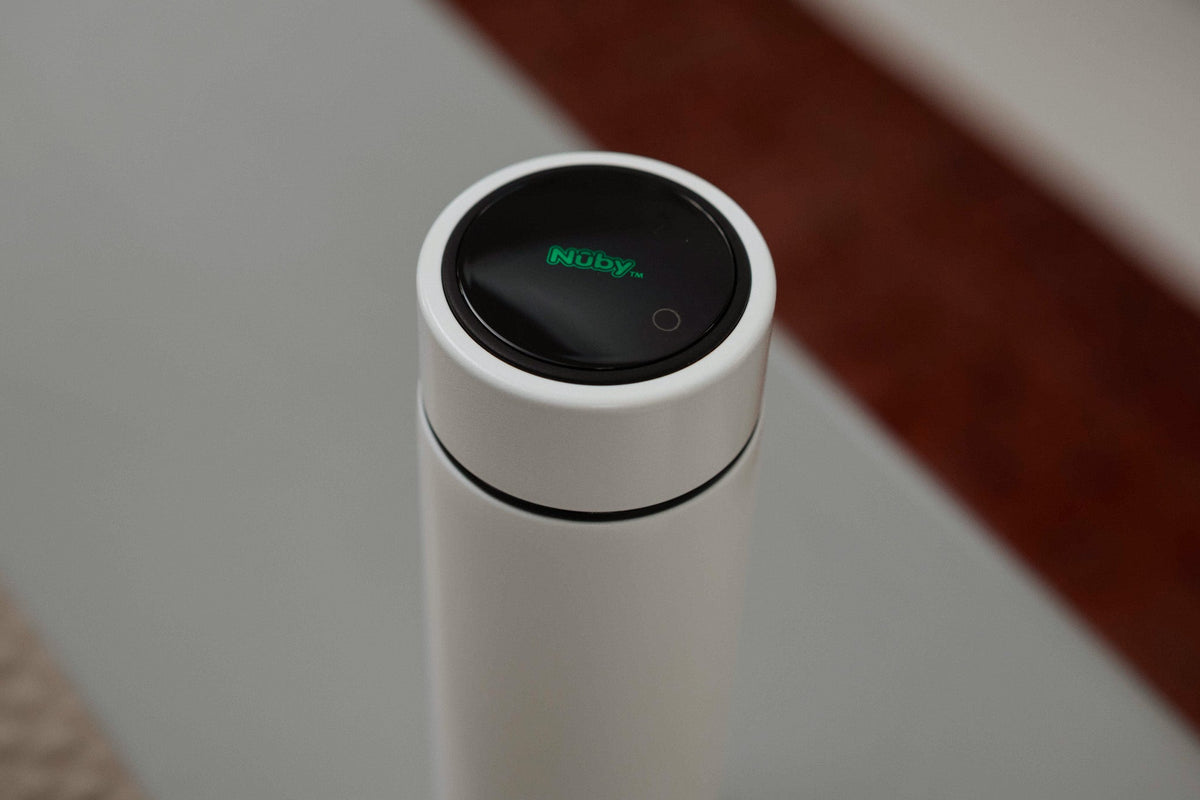 A RapidCool stood on a kitchen bench in white.