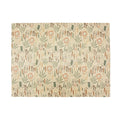 The Fold N Go Play Mat features a rectangular shape with a beige background, decorated with a playful pattern of lions, elephants, and leopards, as well as assorted green leaves and brown grasses. Its soft, earthy tones and whimsical, child-friendly design make this cushioned foam play mat perfect for comfortable playtime.