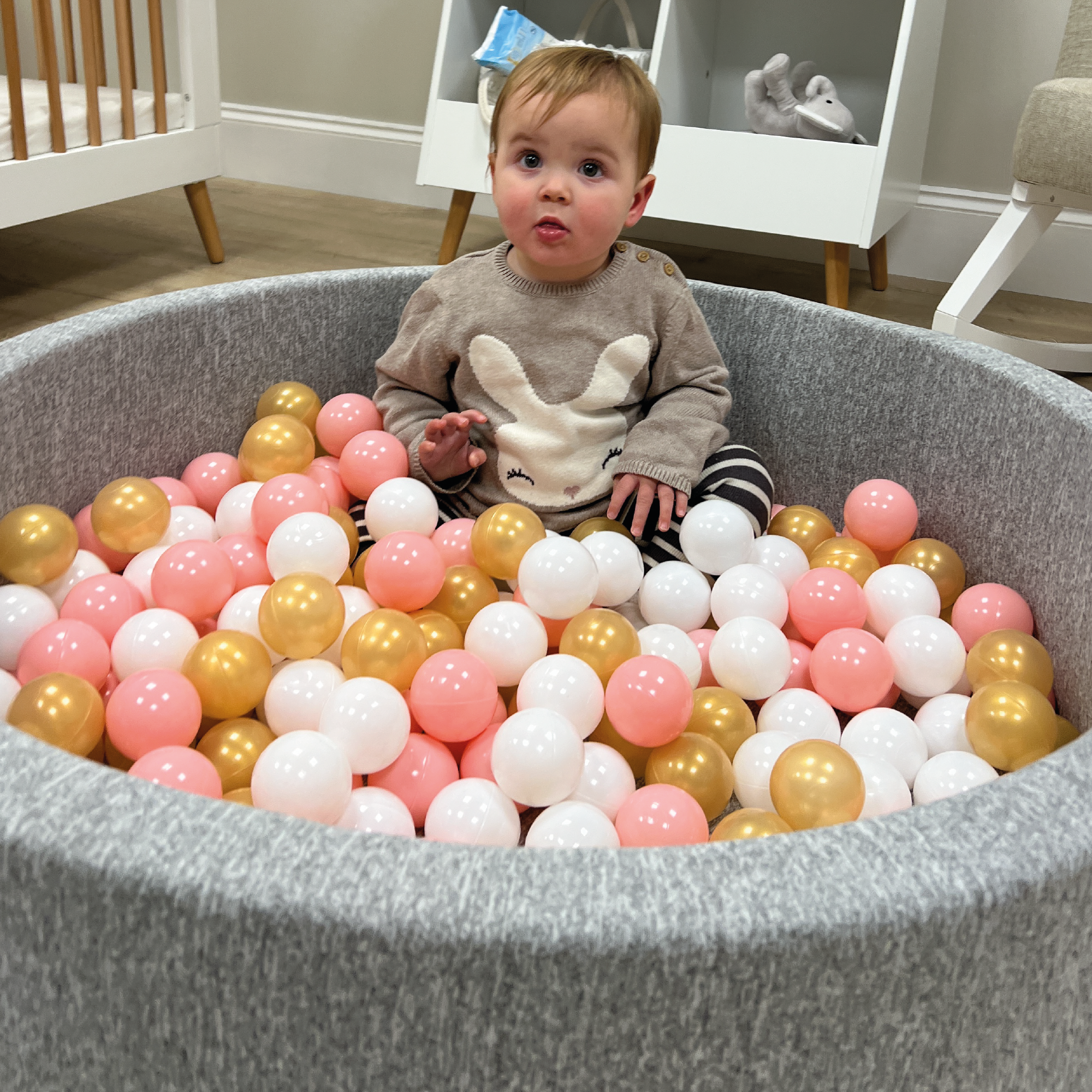 Kids & Baby Ball Pit with 200 Balls Soft Ball Pit Nuby UK