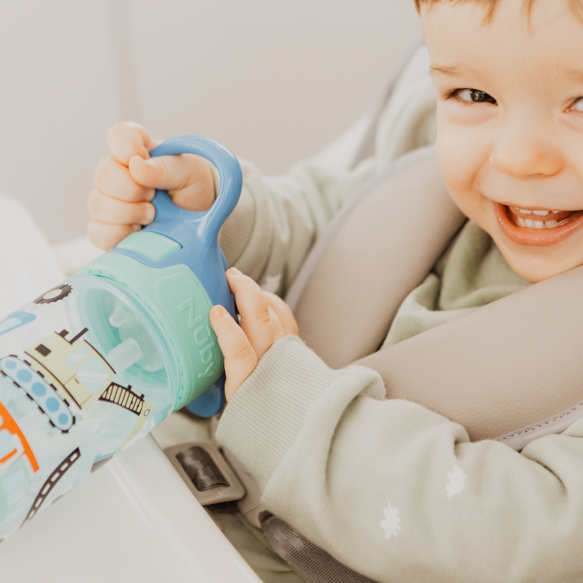 Super Quench Water Bottle Trucks 2 Pack Cups Nuby   