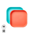 Good Square Meal Weaning Plates 2 Pack Plates Nuby