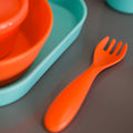 A close up of the fork that is part of the Brights cutlery.