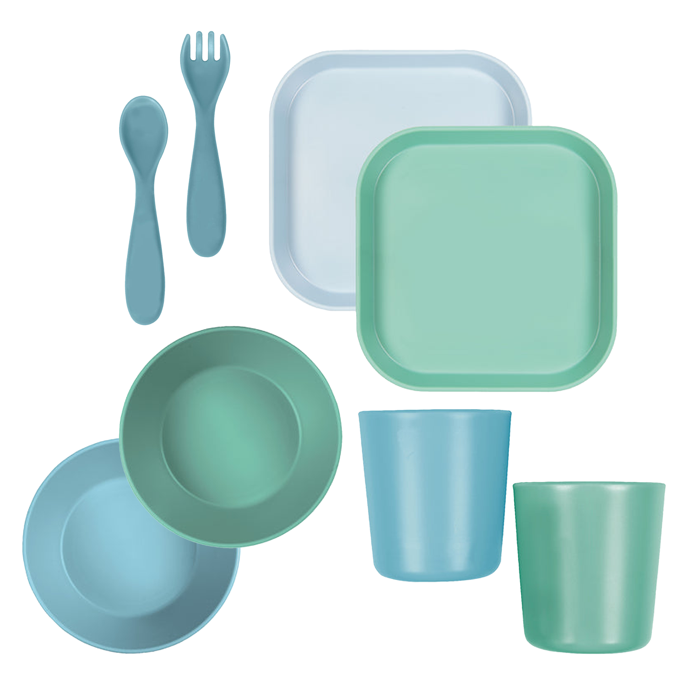 Earth First Tableware Blue Starter Kit Bundle Nuby UK   