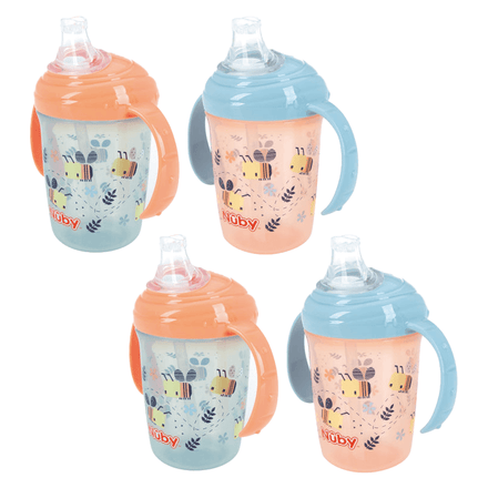 Grip n Sip Cups, Bees, 4 Pack Cups Nuby UK   