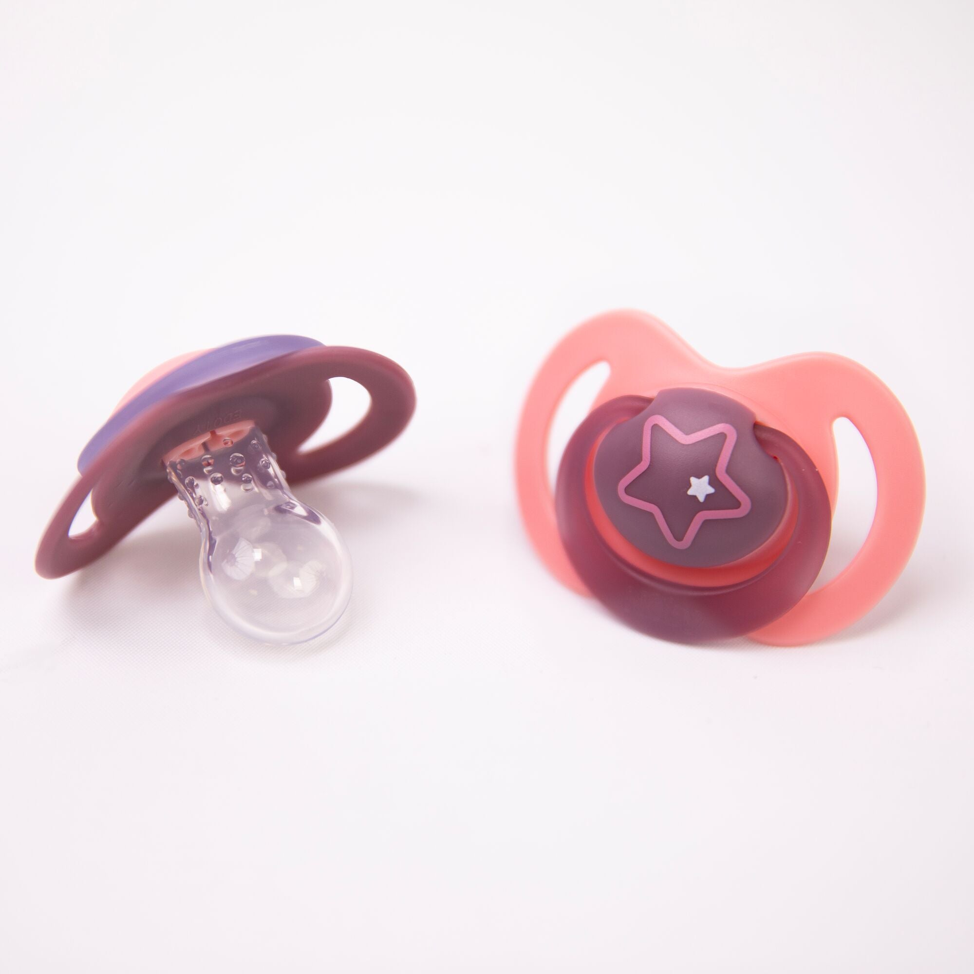 Night Dummies, 18 - 36 months Pink and Purple Dummies Nuby UK   