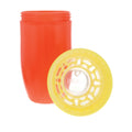 The orange and yellow cup by Nuby.