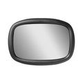 The Safe and Secure Baby Car Mirror features a rectangular, shatter-resistant convex design with rounded black plastic edges—perfect for safely monitoring your child in the car.