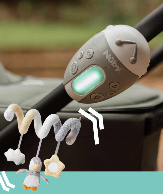 Get a free penguin pram spiral when you buy the jitterbug pram rocker 