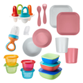 Earth First Pink Ultimate Tableware Bundle Bundle Nuby UK   