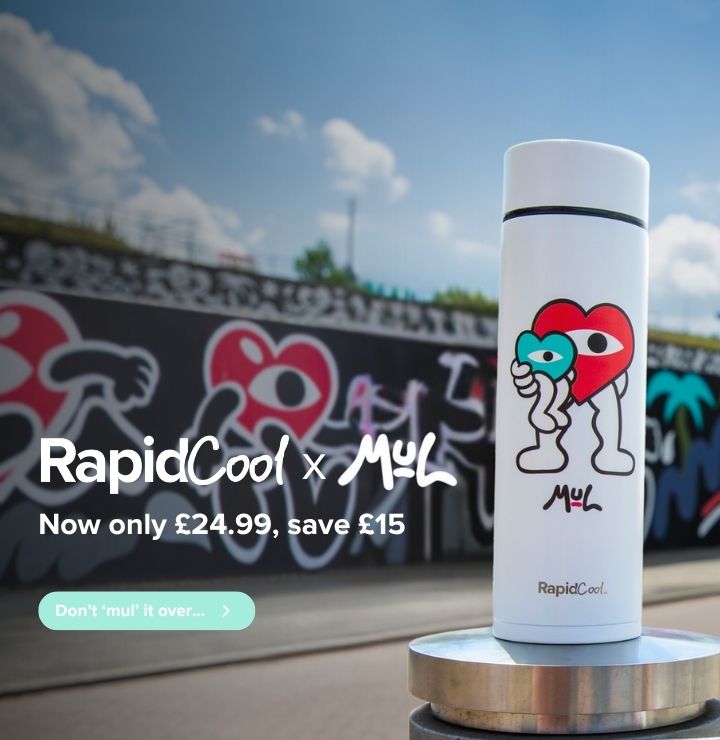 Our limited edition RapidCool with Mul Street artist design is now only £24.99, Save £15
