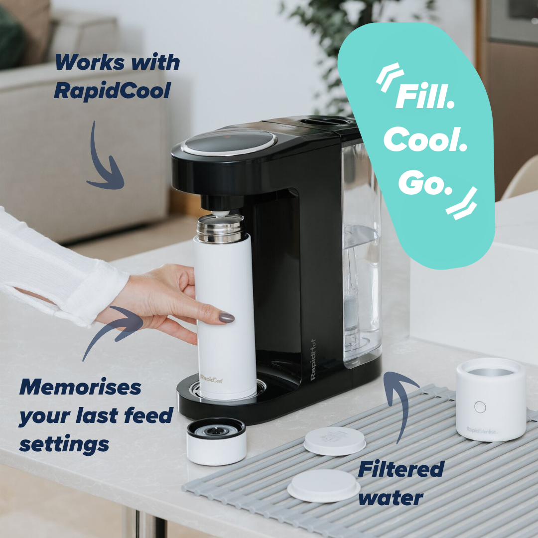 RapidHot Formula Preparation Machine Black RapidHot Nuby UK