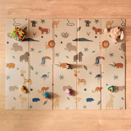 Foldable Play Mat, Safari Play Mats & Gyms Nuby UK   