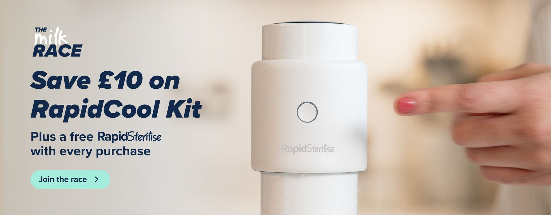 Save £10 on the RapidCool Kit plus get a free RapidSterilise