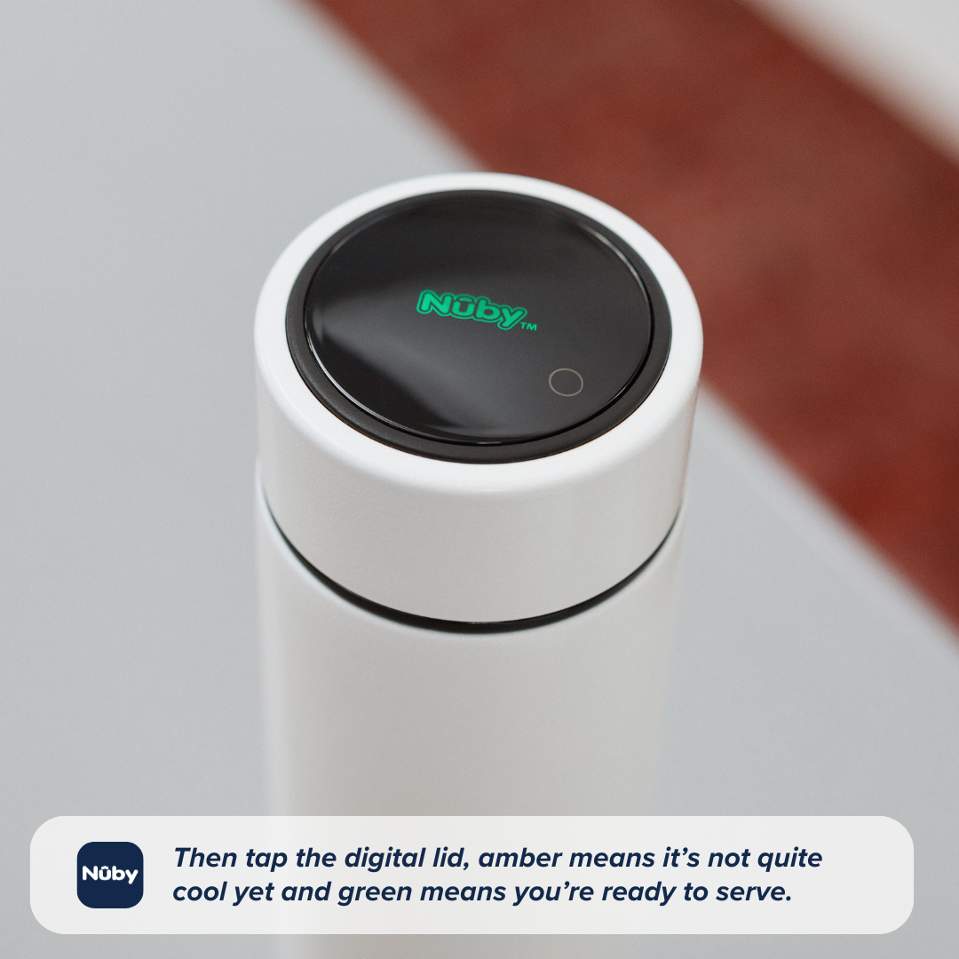 The green Nuby logo sat on the top of a RapidCool.