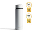 A sleek white RapidCool™ Portable Formula Feed Maker, portable and NHS-compliant, stands upright. On the right are two gold Mother & Baby awards: Best Travel Product (2026) and Best Product for 0-4 Months (2025).