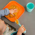 Colourful 2 pack of weaning plates