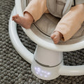 Settings interface shown on the base of the Nuby baby swing chair