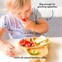 Bamboo Baby Weaning Suction Plate