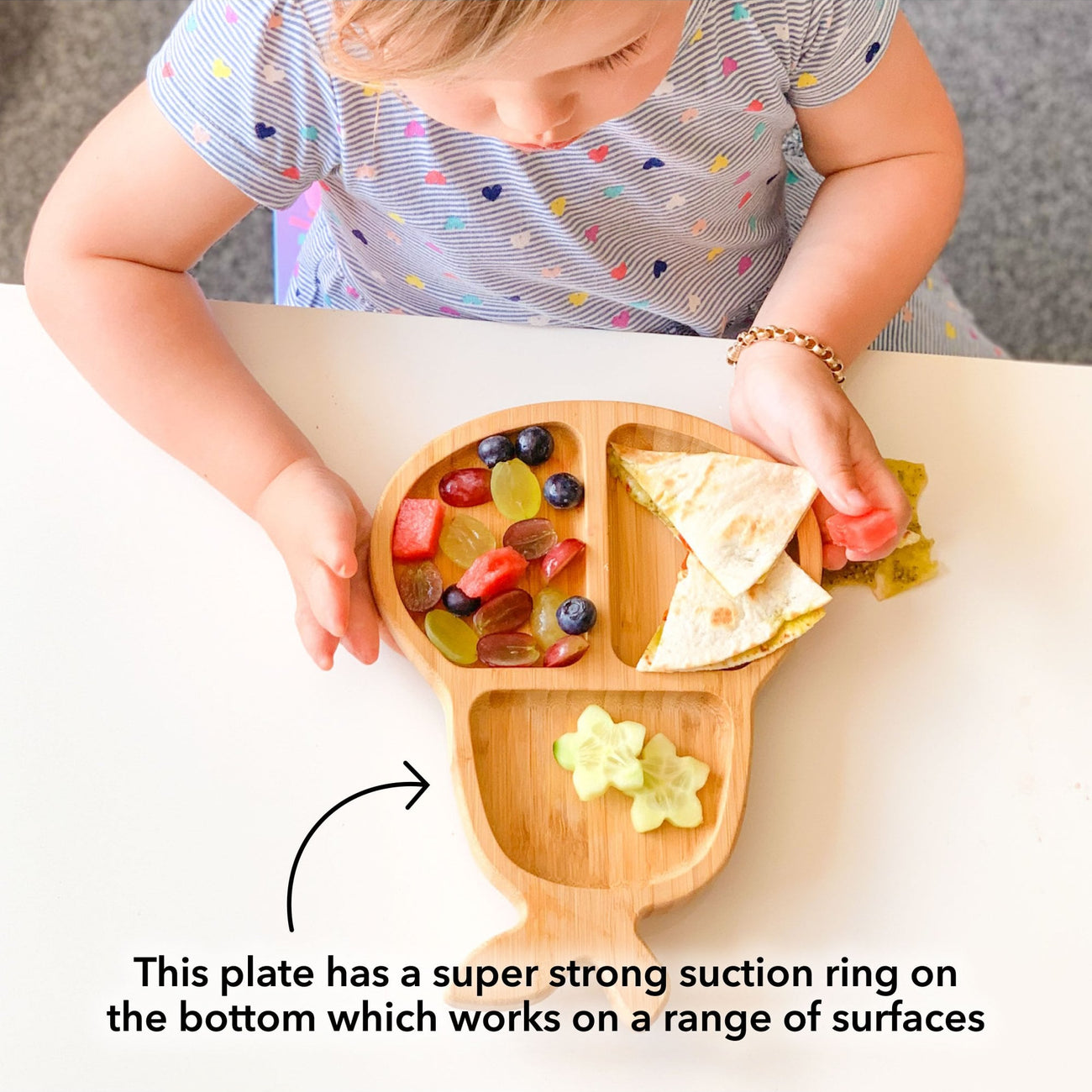 Bamboo Baby Weaning Suction Plate