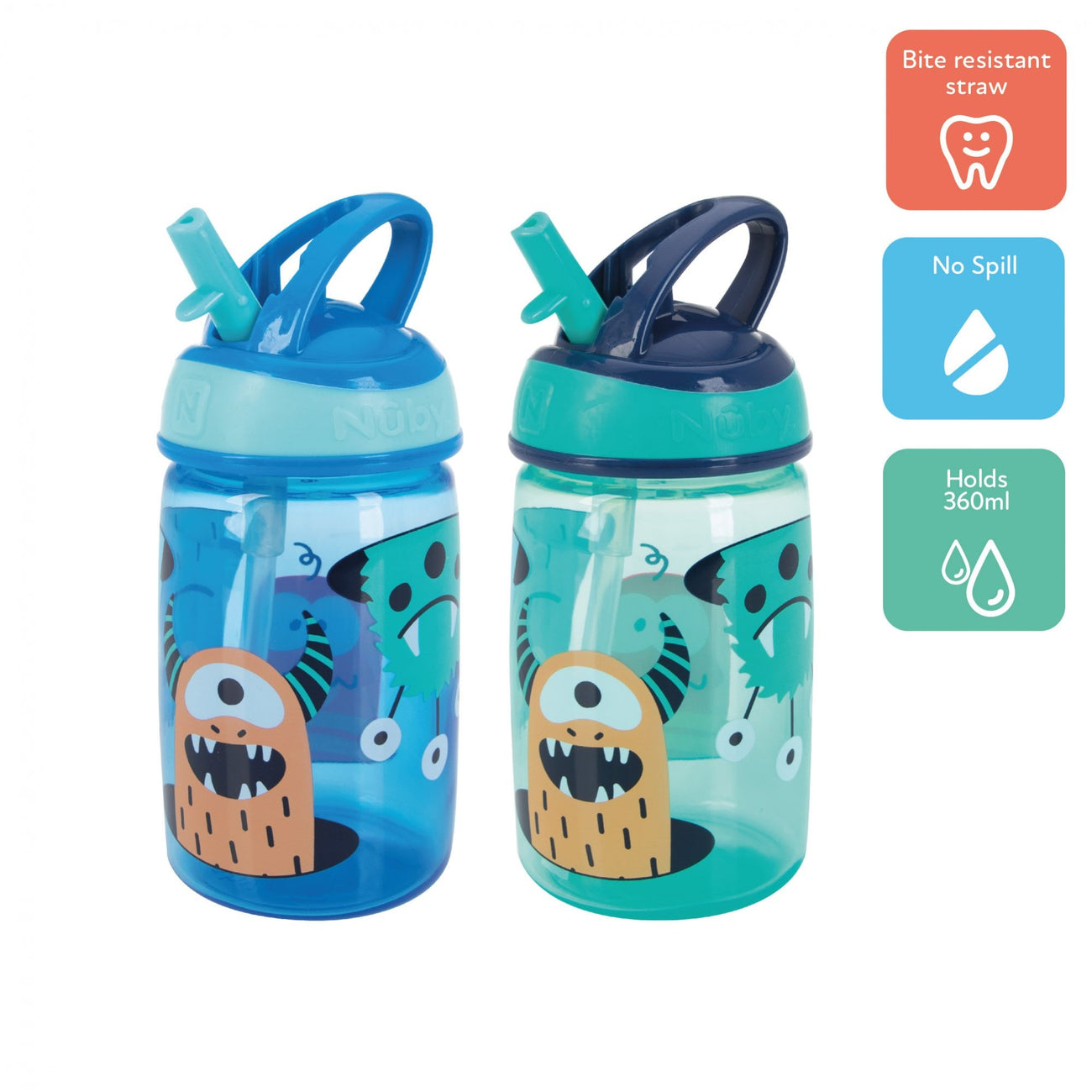 Mighty Swig Water Bottle Monsters 2 Pack