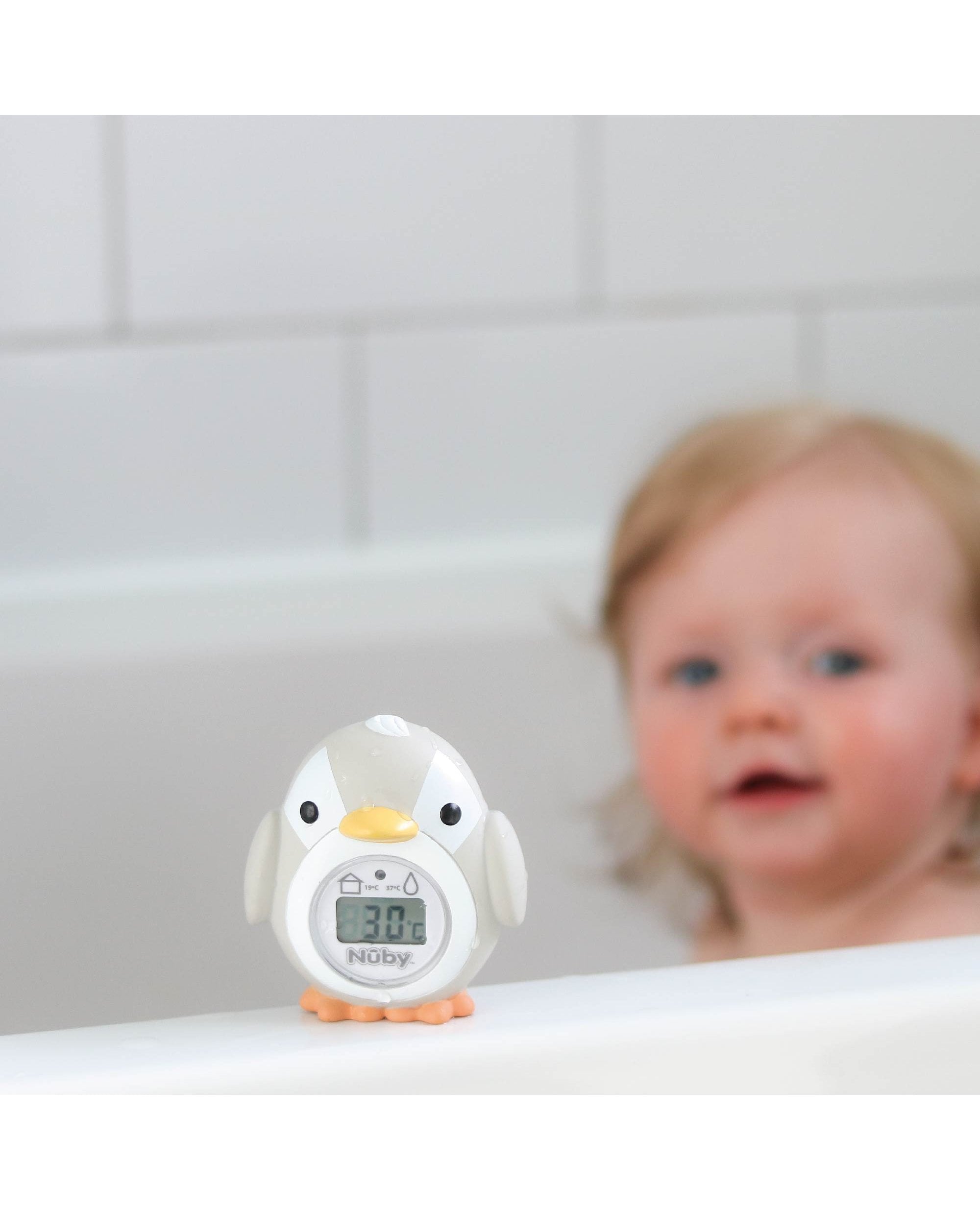 Nuby turtle bath sales & room thermometer