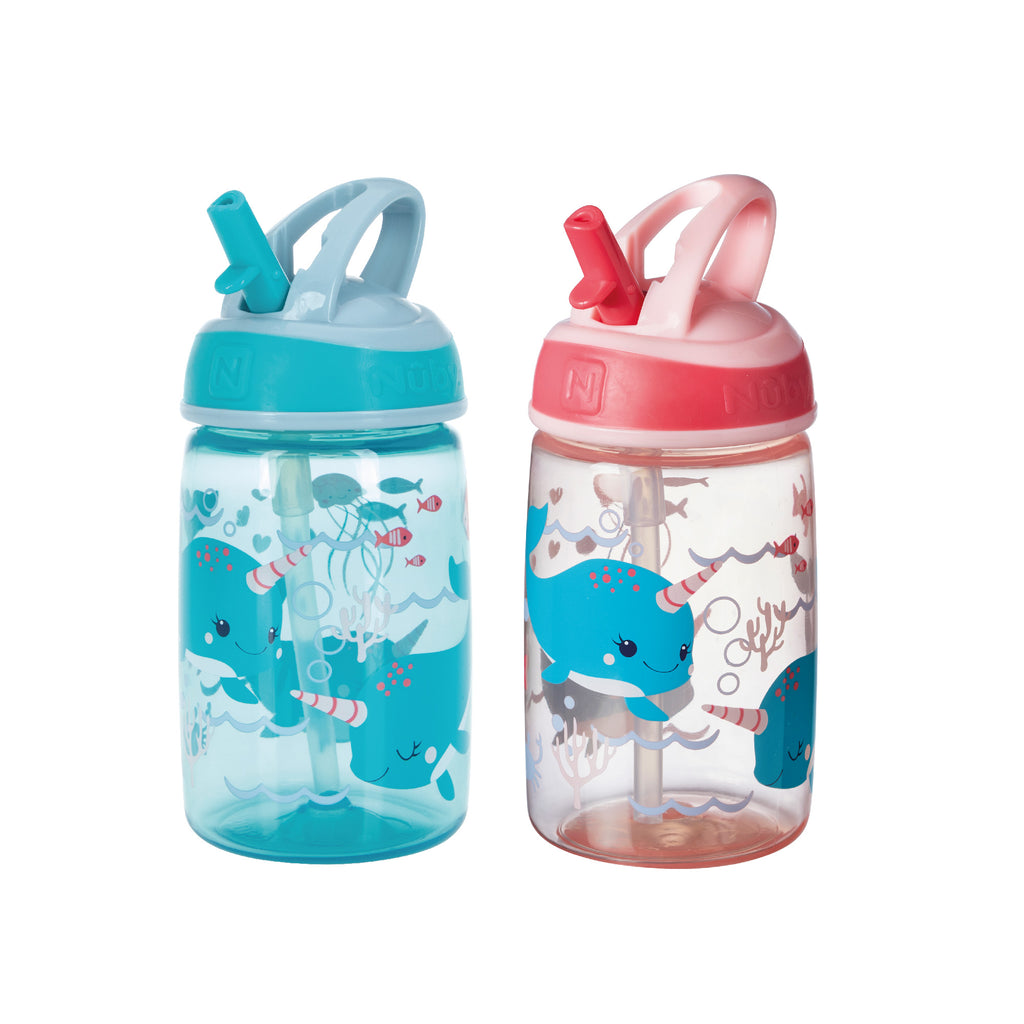 OFFNOVA Sublimation Blanks, 12oz Kids Water Bottle, 2 Colors, 2/4/8/16 Pack 2 Pack - Blue