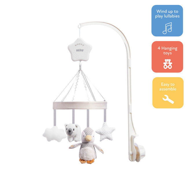 Penguin Musical Baby Cot Mobile