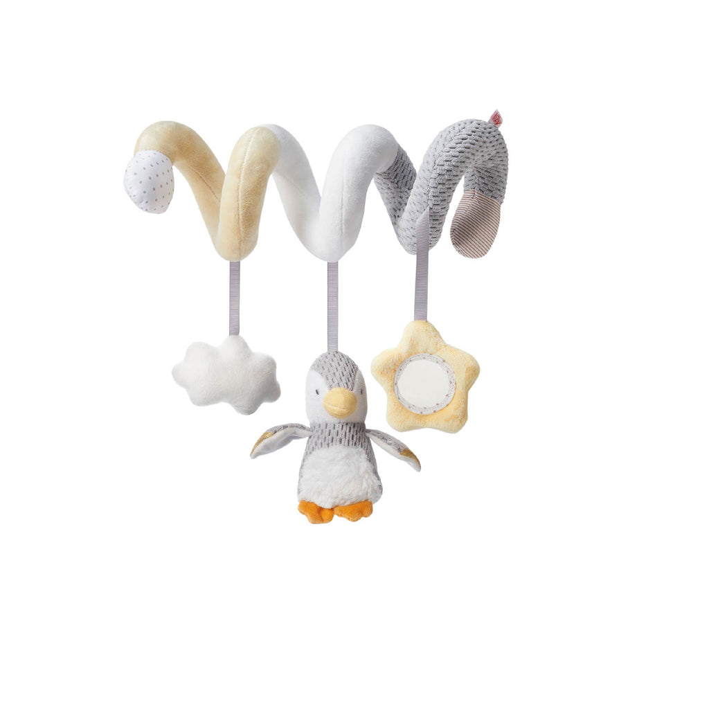 Penguin Activity Spiral Travel Pram Toy Nursery Newborn Nuby UK