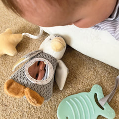 Penguin Tummy Time Activity Pillow