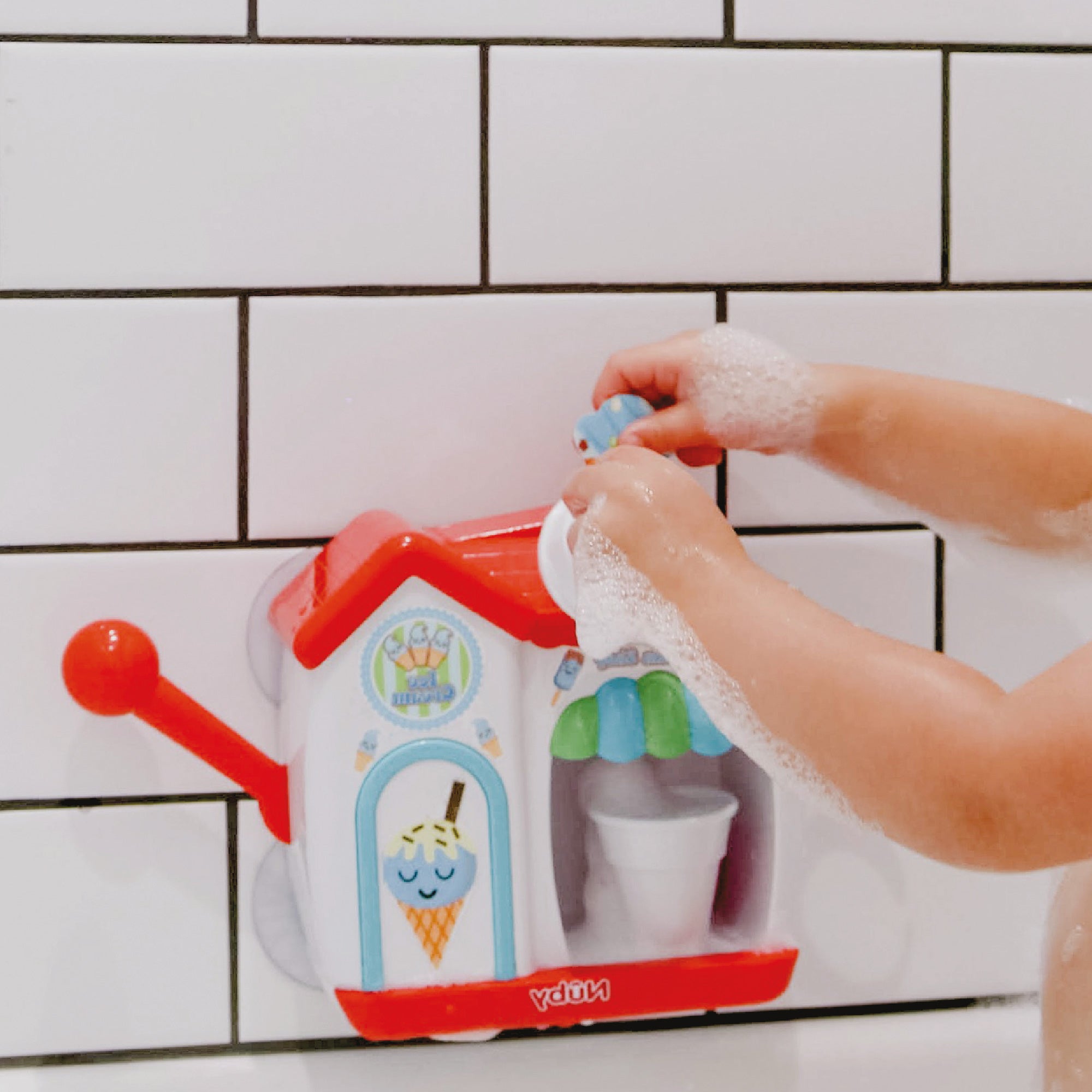 Ice Cream Bubble Machine Bath Time Toys Nuby UK